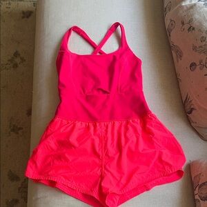 FP Movement by Free People Neon Pink Righteous Runsie